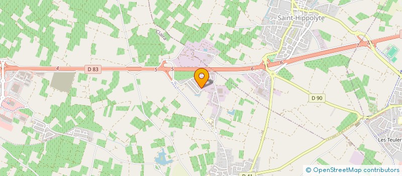 localisation de l'entreprise MADAME CAROLINE RIEGIS  CLAIRA