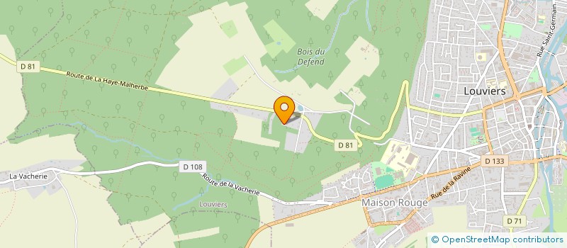 localisation de l'entreprise MADAME CAROLINE RIMBAULT  LOUVIERS