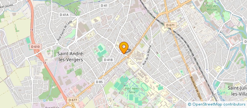 localisation de l'entreprise MADAME CAROLINE RITZENTHALER  SAINT-ANDRE-LES-VERGERS