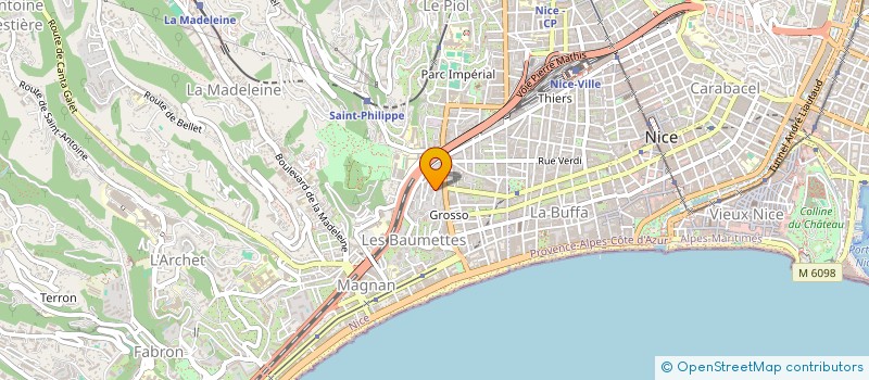 localisation de l'entreprise MADAME CAROLINE RIVALAN à NICE