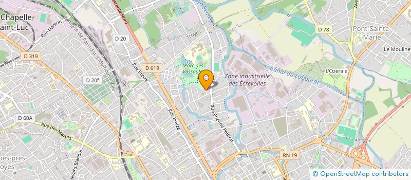 localisation de l'entreprise MADAME CAROLINE RIVET  TROYES