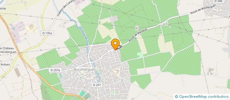 localisation de l'entreprise MADAME CAROLINE RIVIERE  BOUILLARGUES