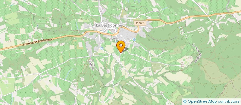 localisation de l'entreprise MADAME CAROLINE ROBERT  LA BASTIDONNE