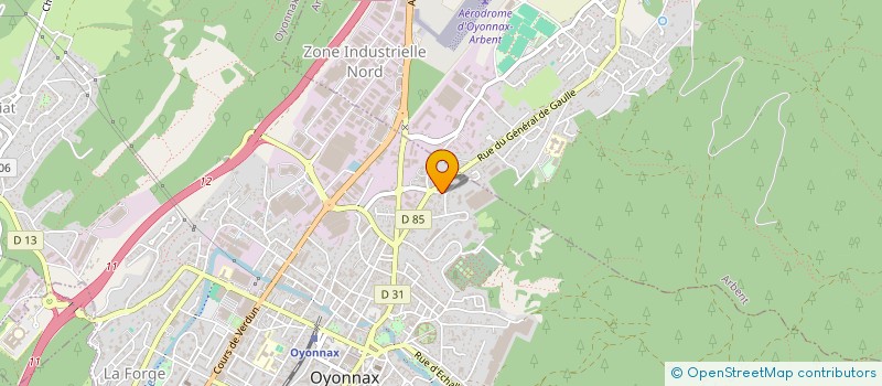 localisation de l'entreprise MADAME CAROLINE ROBIN à OYONNAX