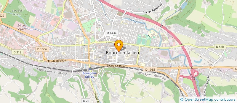 localisation de l'entreprise MADAME CAROLINE RODIER à BOURGOIN-JALLIEU