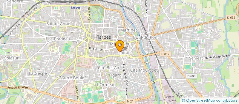 localisation de l'entreprise MADAME CAROLINE RODRIGUEZ  TARBES