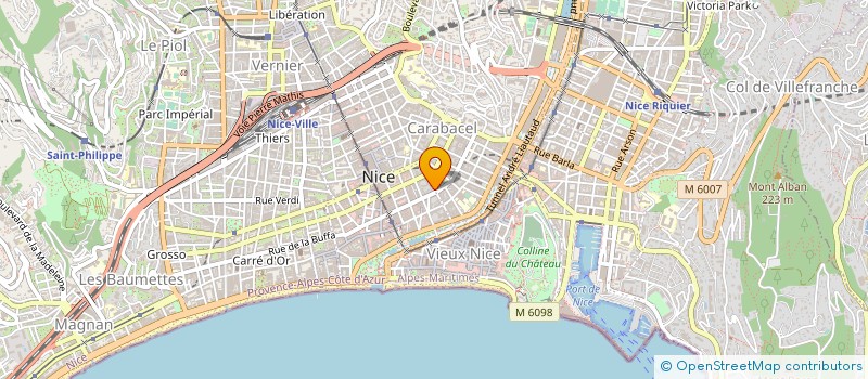 localisation de l'entreprise MADAME CAROLINE RODRIGUEZ  NICE