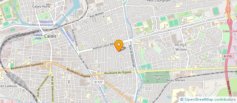 localisation de l'entreprise MADAME CAROLINE ROLOS  CALAIS