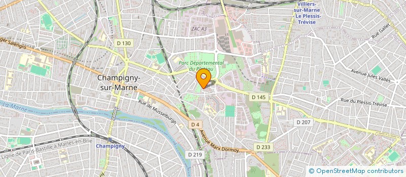 localisation de l'entreprise MADAME CAROLINE RONCHAUD à CHAMPIGNY-SUR-MARNE