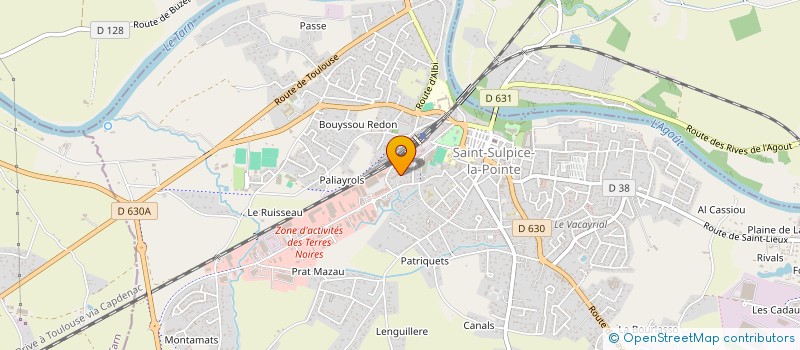localisation de l'entreprise MADAME CAROLINE ROQUES  SAINT-SULPICE-LA-POINTE