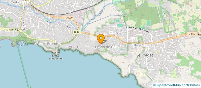 localisation de l'entreprise MADAME CAROLINE ROQUES à LE PRADET
