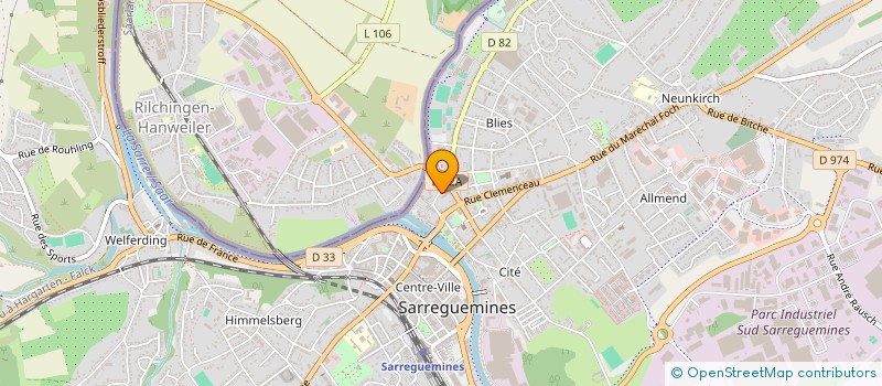 localisation de l'entreprise MADAME CAROLINE ROTH  BLIES-EBERSING