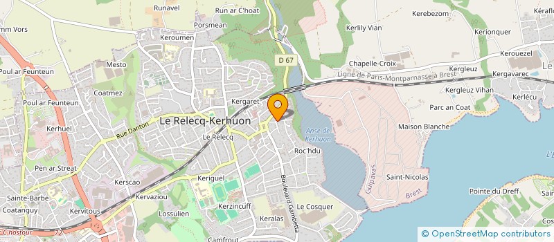 localisation de l'entreprise MADAME CAROLINE ROUDIL à LE RELECQ-KERHUON