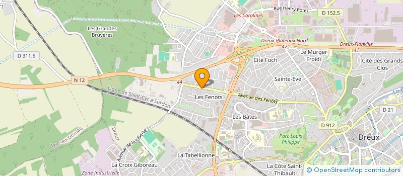 localisation de l'entreprise MADAME CAROLINE ROUSSEAU à DREUX