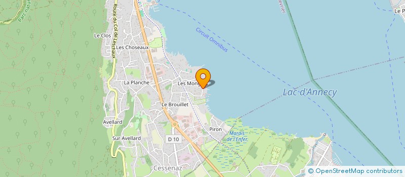 localisation de l'entreprise MADAME CAROLINE ROUSSELOT  SEVRIER