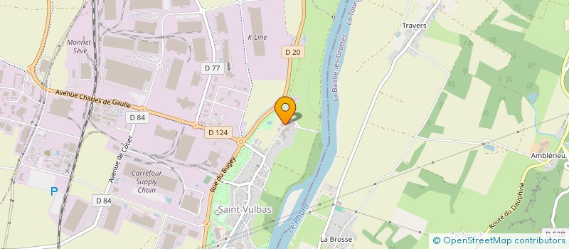 localisation de l'entreprise MADAME CAROLINE ROUSSOT  SAINT-VULBAS