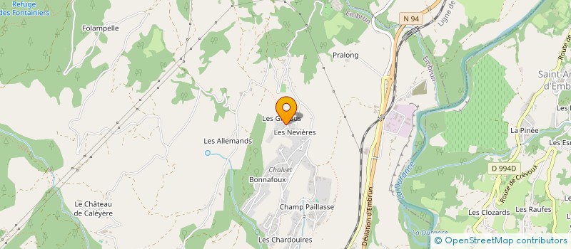 localisation de l'entreprise MADAME CAROLINE ROUX  EMBRUN