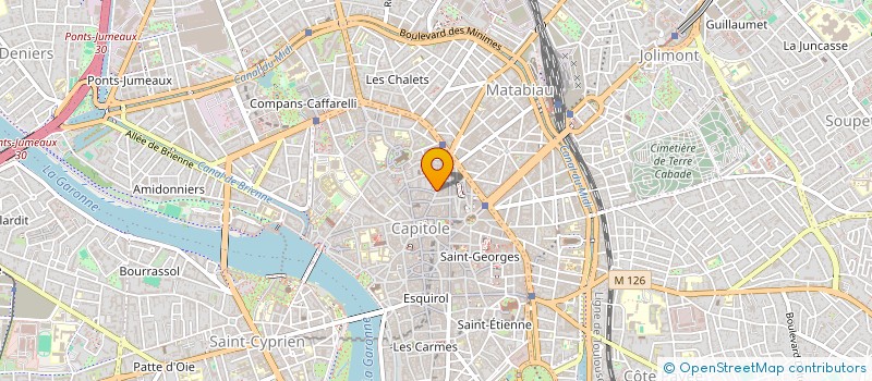 localisation de l'entreprise MADAME CAROLINE ROUX  TOULOUSE