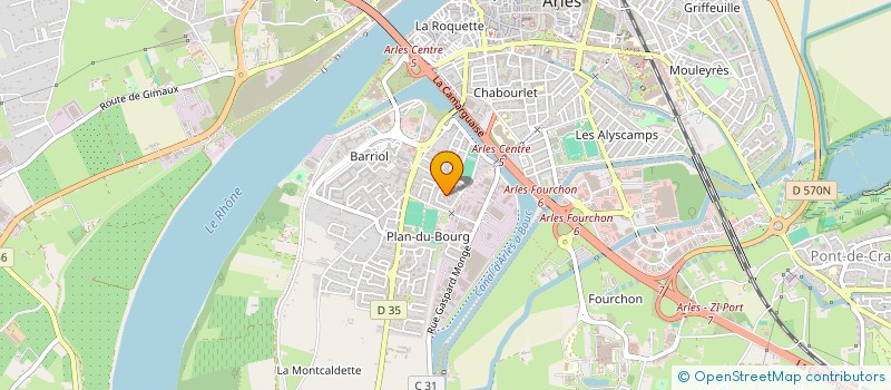 localisation de l'entreprise MADAME CAROLINE ROUX  ARLES