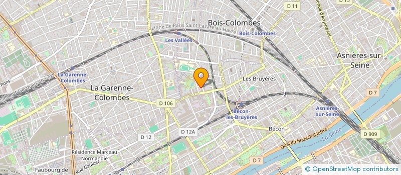 localisation de l'entreprise MADAME CAROLINE ROY à BOIS-COLOMBES