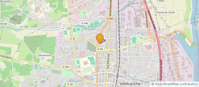 localisation de l'entreprise MADAME CAROLINE ROY  VILLEFRANCHE-SUR-SAONE