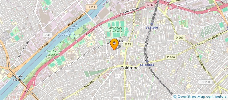 localisation de l'entreprise MADAME CAROLINE ROY à COLOMBES