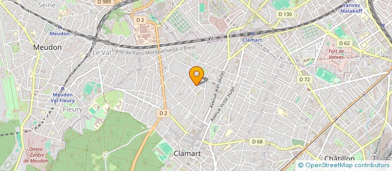 localisation de l'entreprise MADAME CAROLINE ROY à CLAMART