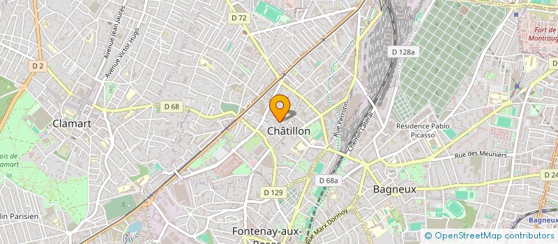 localisation de l'entreprise MADAME CAROLINE ROZE  CHATILLON