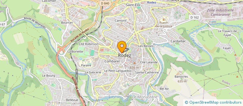 localisation de l'entreprise MADAME CAROLINE RUELLE à RODEZ