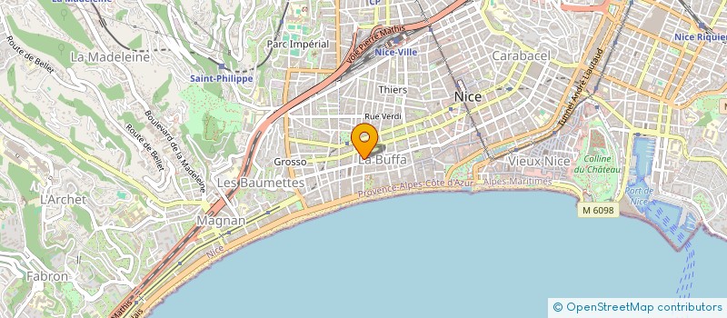 localisation de l'entreprise MADAME CAROLINE RUETSCH à NICE