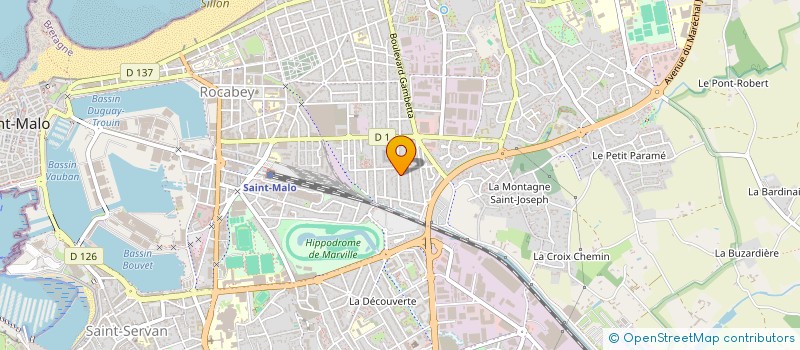 localisation de l'entreprise MADAME CAROLINE RUFFAULT  SAINT-MALO