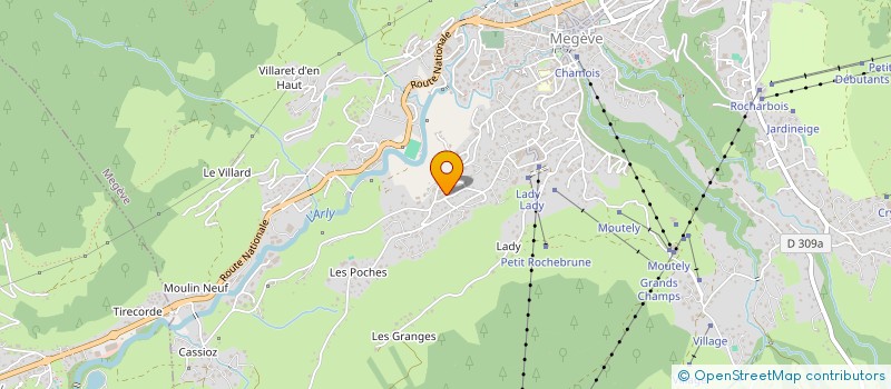 localisation de l'entreprise MADAME CAROLINE RUZICI  MEGEVE