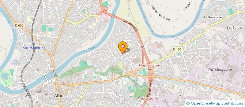 localisation de l'entreprise MADAME CAROLINE SAINT MARTIN à ALBI