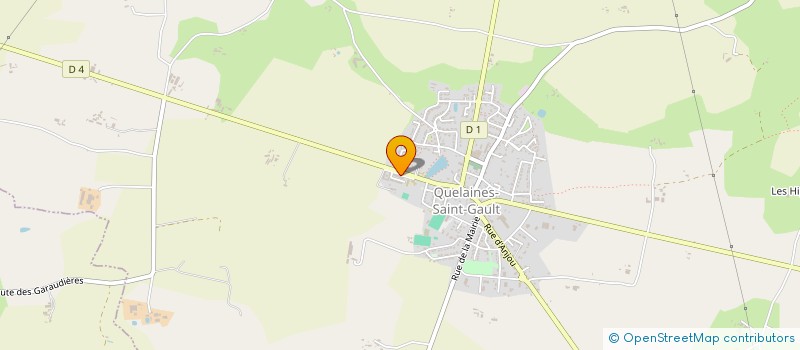 localisation de l'entreprise MADAME CAROLINE SAINT-PRIX  QUELAINES-SAINT-GAULT