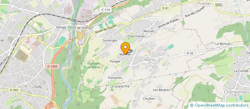 localisation de l'entreprise MADAME CAROLINE SAITER à MARIN