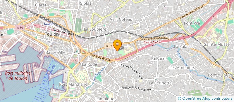 localisation de l'entreprise MADAME CAROLINE SANCHEZ  TOULON