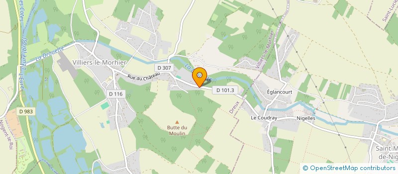 localisation de l'entreprise MADAME CAROLINE SAULE à VILLIERS-LE-MORHIER