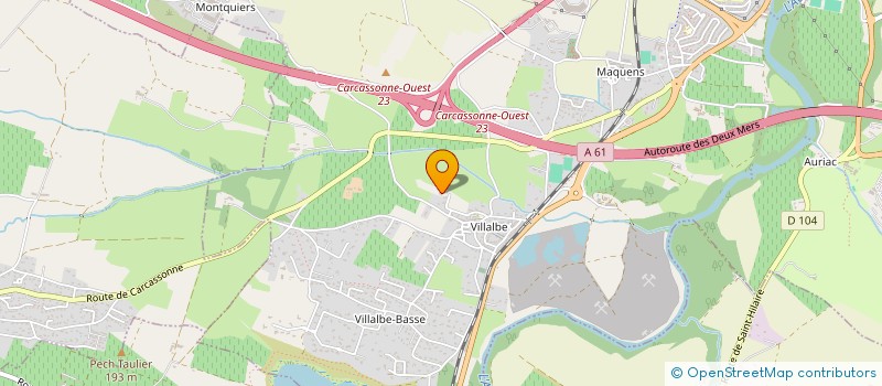 localisation de l'entreprise MADAME CAROLINE SAURET  CARCASSONNE