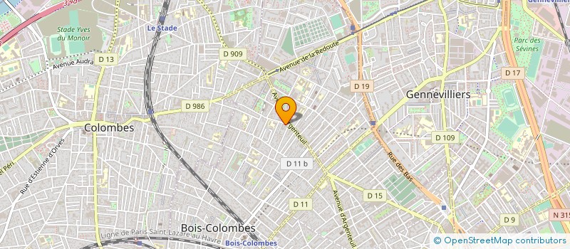 localisation de l'entreprise MADAME CAROLINE SAUVAN à BOIS COLOMBES