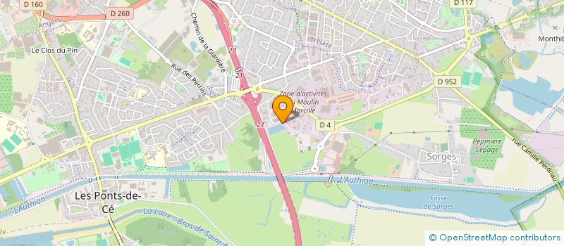 localisation de l'entreprise MADAME CAROLINE SAVARY  LES PONTS-DE-CE