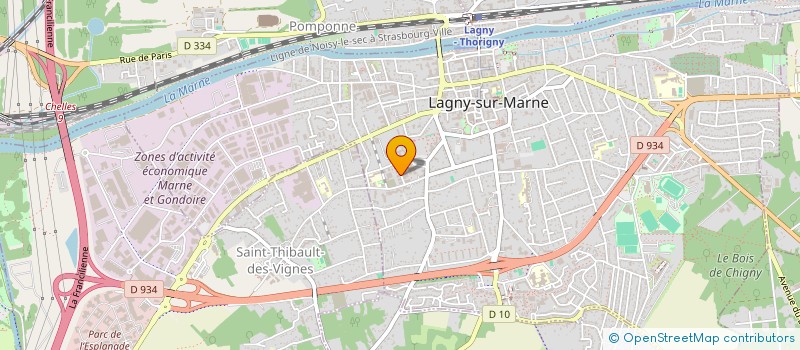 localisation de l'entreprise MADAME CAROLINE SCHERRER  LAGNY-SUR-MARNE