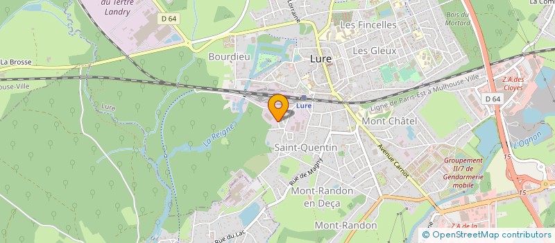 localisation de l'entreprise MADAME CAROLINE SCHIRA  LURE