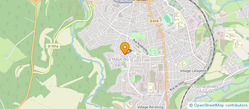 localisation de l'entreprise MADAME CAROLINE SCHOLLER  CHAUMONT