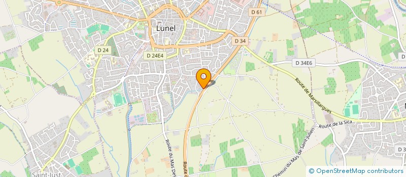 localisation de l'entreprise MADAME CAROLINE SEBASTIA  LUNEL