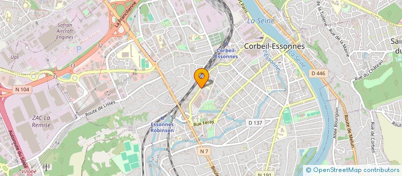 localisation de l'entreprise MADAME CAROLINE SELLIER  SAINTRY-SUR-SEINE