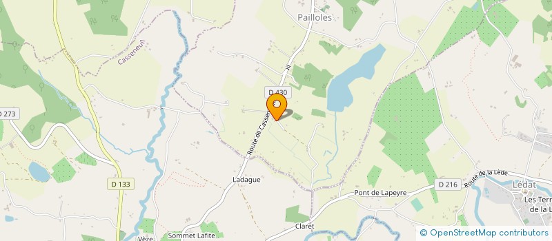 localisation de l'entreprise MADAME CAROLINE SEMPE  PAILLOLES