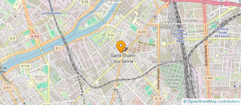 localisation de l'entreprise MADAME CAROLINE SENECAL à SAINT-OUEN-SUR-SEINE