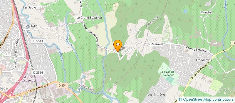 localisation de l'entreprise MADAME CAROLINE SERRA  SOLLIES-PONT