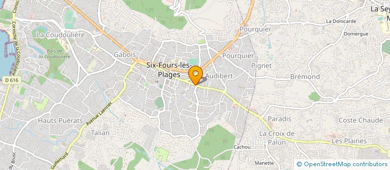 localisation de l'entreprise MADAME CAROLINE SEUTE à SIX-FOURS-LES-PLAGES