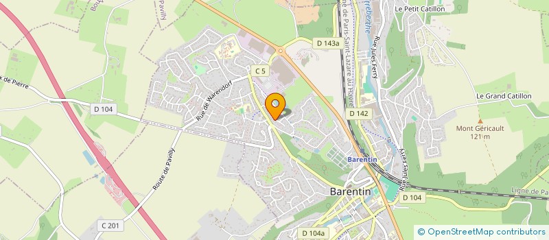 localisation de l'entreprise MADAME CAROLINE SIMEON  BARENTIN